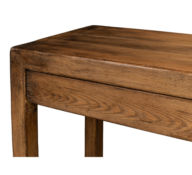 Anton 72'' Brown Pine Wood Console Table with Storage