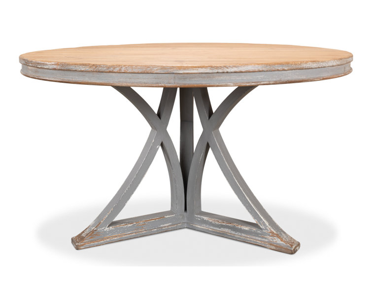 Chateau Gris 54" Reclaimed Wood Round Extendable Dining Table