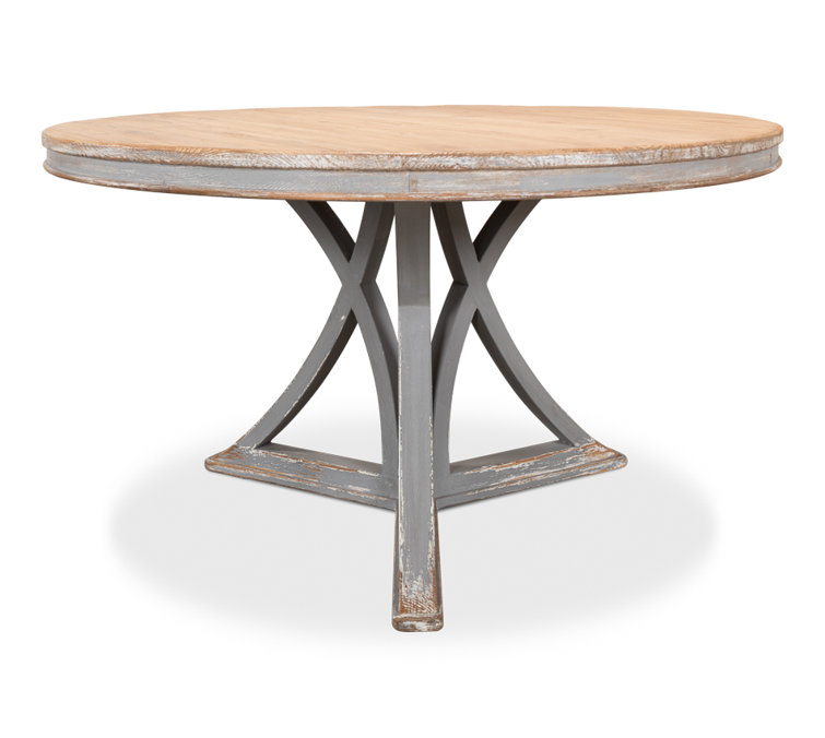 Chateau Gris 54" Reclaimed Wood Round Extendable Dining Table