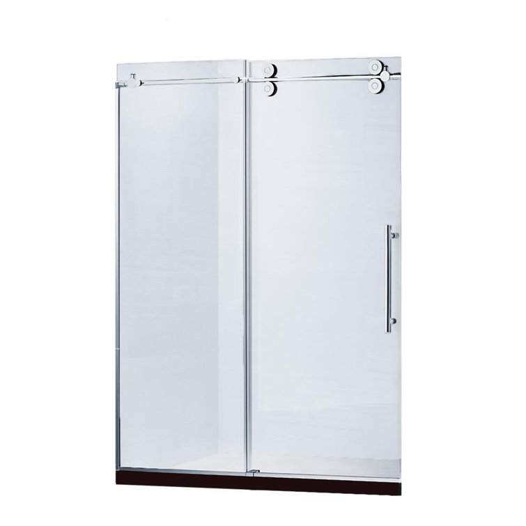 60'' W x 79'' H Frosted Tempered Glass Frameless Shower Door