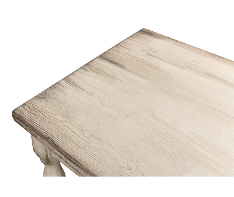 Jensen 95'' Stony Grey Solid Wood Console Table with Storage