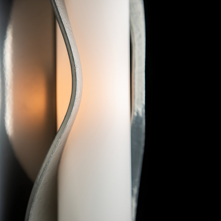 Translucent Bronze 4-Light Wall Sconce with Sleek Opal Shade