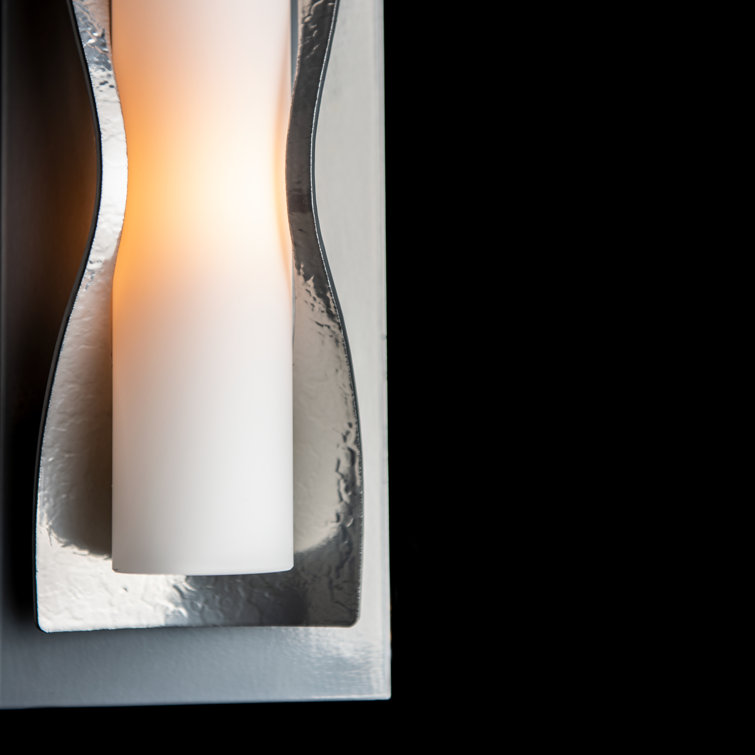 Translucent Bronze 4-Light Wall Sconce with Sleek Opal Shade