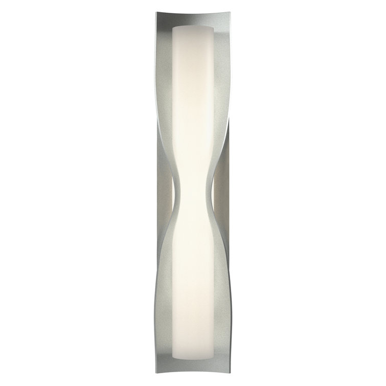 Translucent Bronze 4-Light Wall Sconce with Sleek Opal Shade