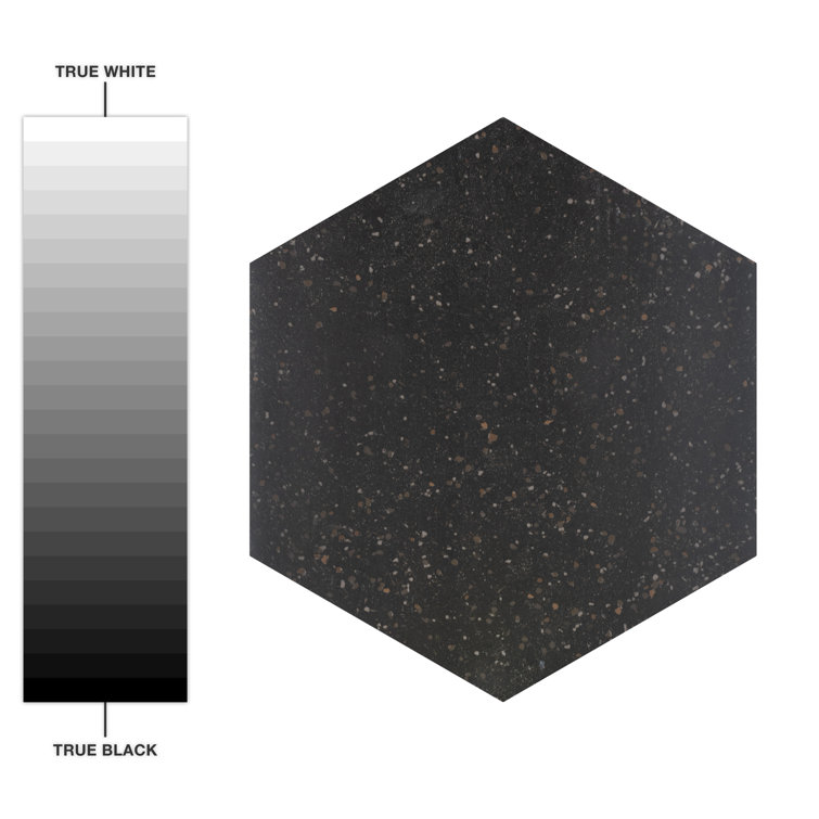Palazzo Nero Matte Porcelain Hexagon Floor and Wall Tile