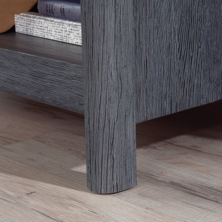 Denim Oak Computer Desk with Drawers and Shelves