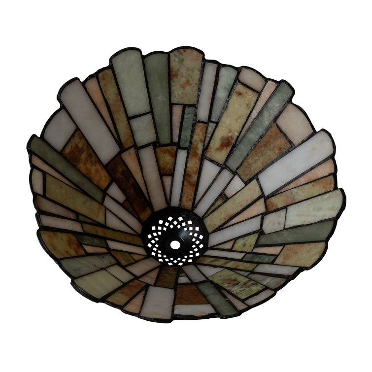 Luminescent Empire Natural Jadestone Glass Lamp Shade