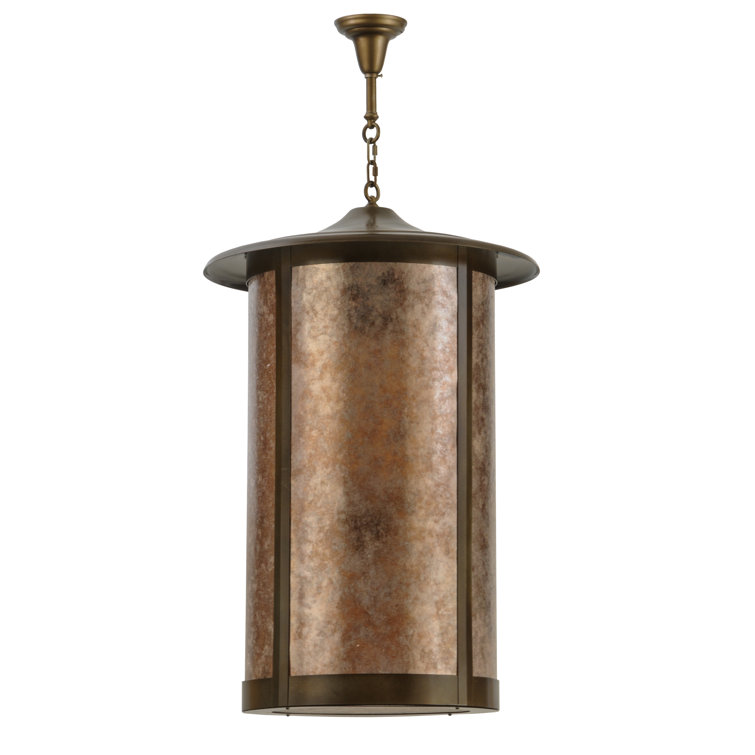 Meyda 24" Antique Copper Globe LED Pendant for Indoor/Outdoor