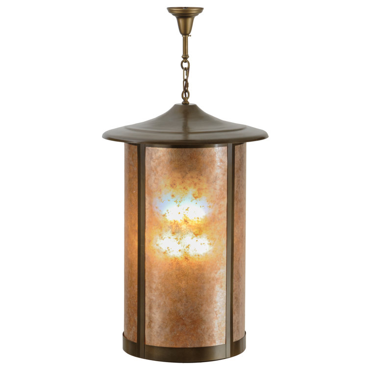 Meyda 24" Antique Copper Globe LED Pendant for Indoor/Outdoor