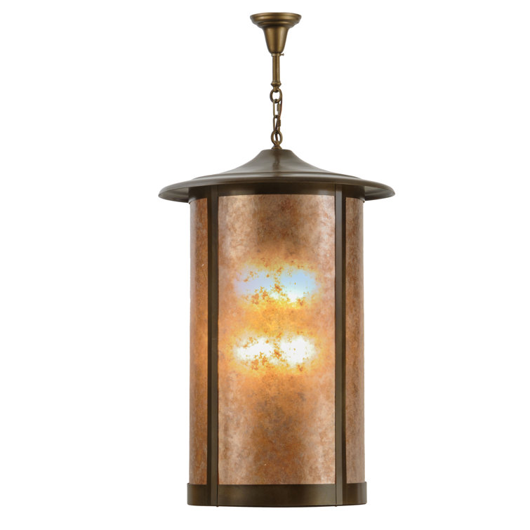 Meyda 24" Antique Copper Globe LED Pendant for Indoor/Outdoor