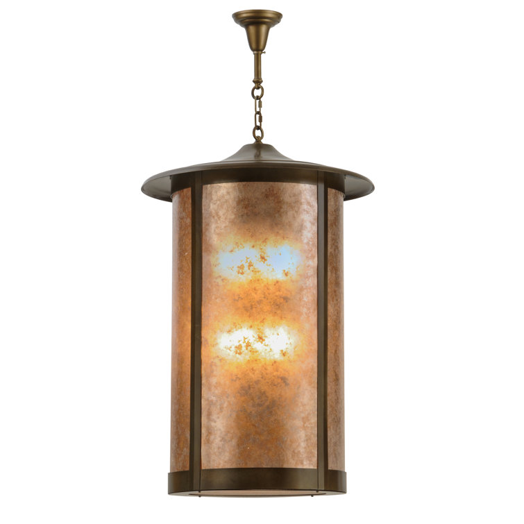 Meyda 24" Antique Copper Globe LED Pendant for Indoor/Outdoor