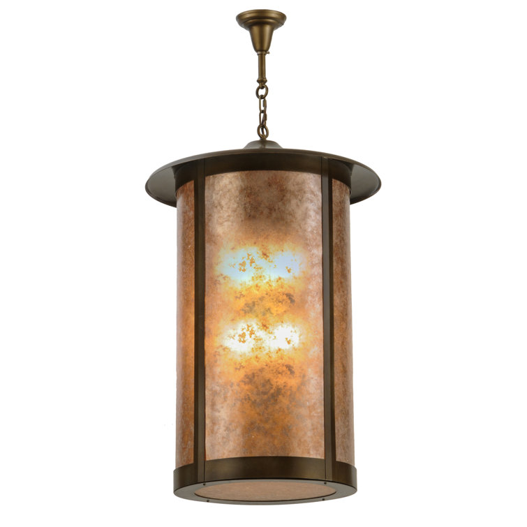 Meyda 24" Antique Copper Globe LED Pendant for Indoor/Outdoor