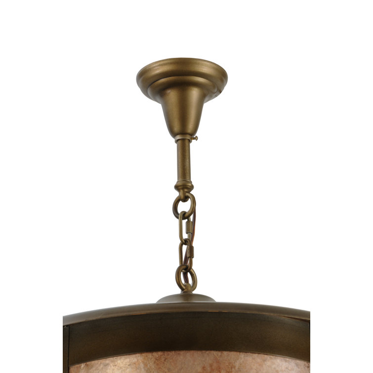 Meyda 24" Antique Copper Globe LED Pendant for Indoor/Outdoor