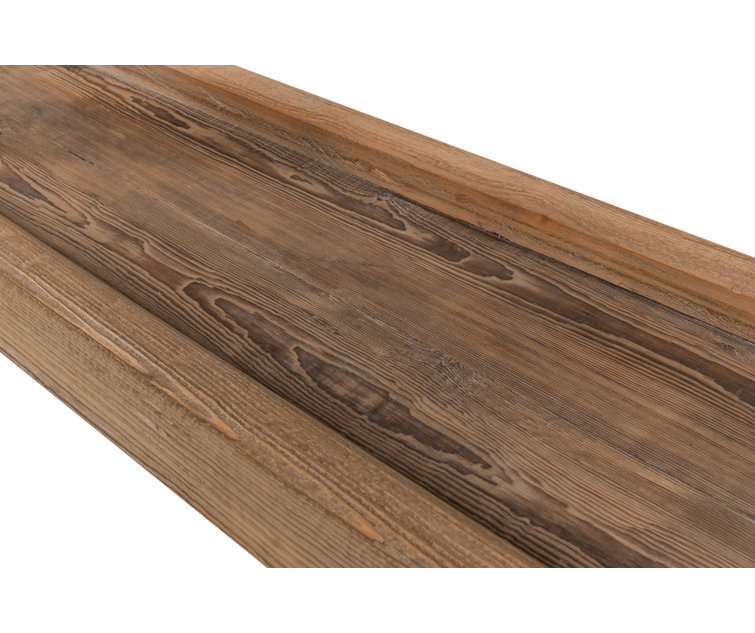 Rustic Brown Reclaimed Wood Rectangular Console Table