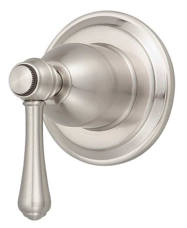 Brushed Nickel Wall-Mounted Lever Shower Faucet