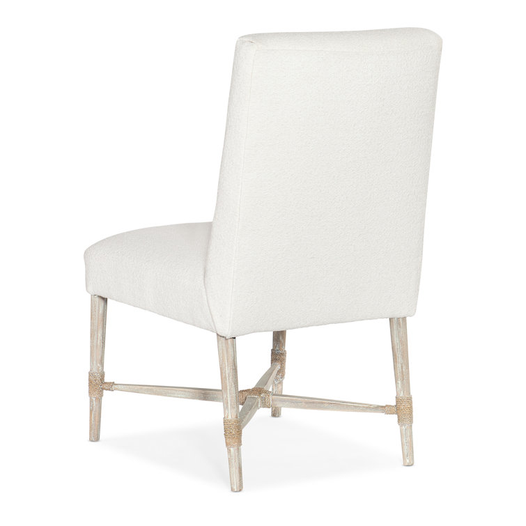 Serenity Arctic White Beech Wood Upholstered Side Chair