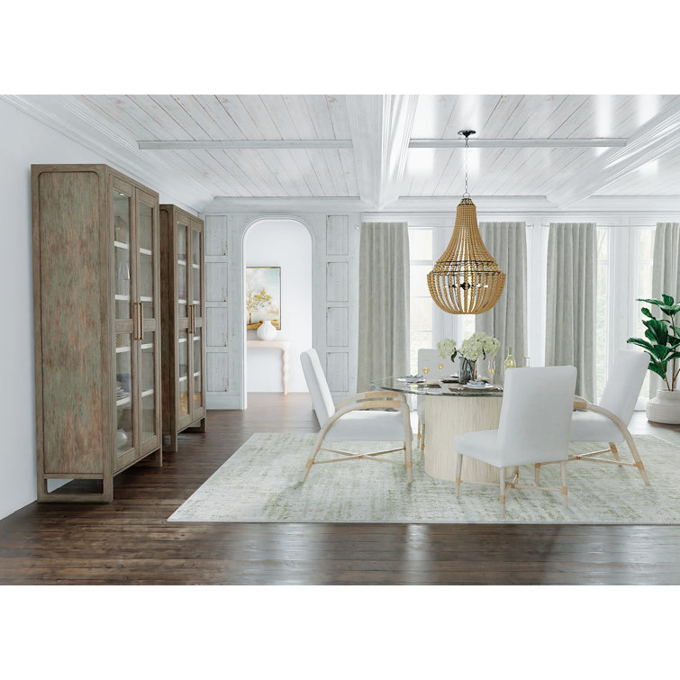 Serenity Arctic White Beech Wood Upholstered Side Chair