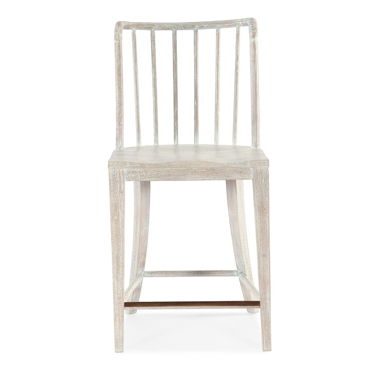 Serenity Beige Light Wood Transitional Counter Stool