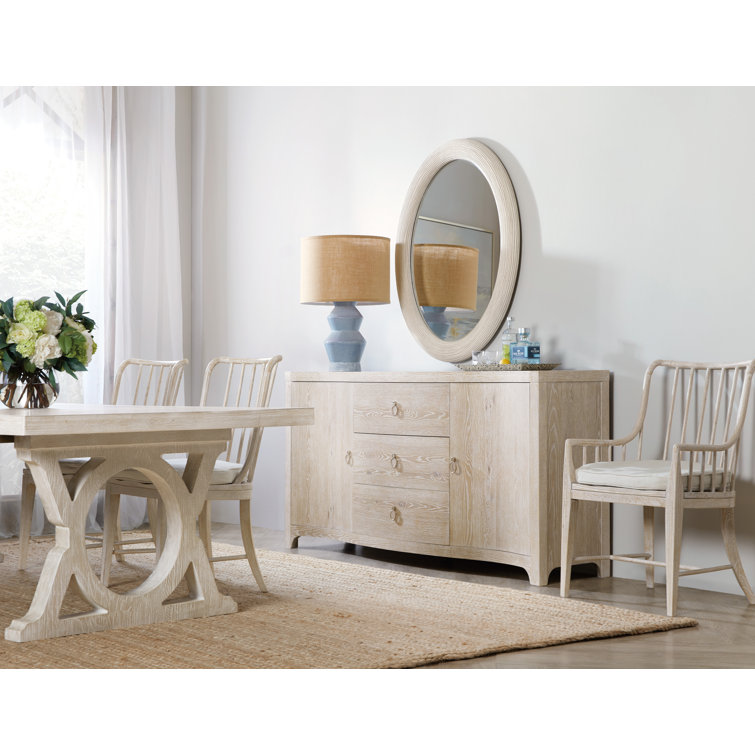 Serene Oyster White Beech Wood Spindle Armchair