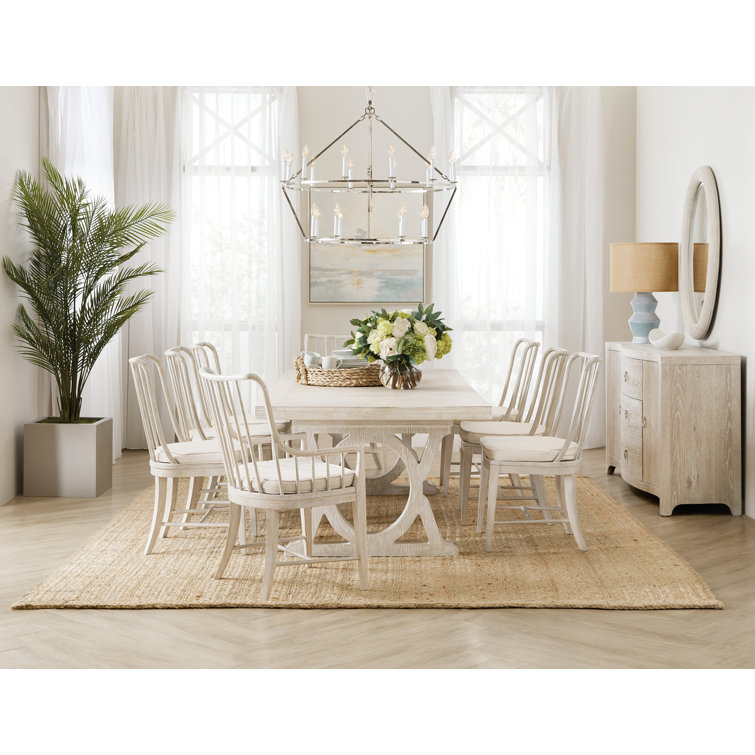 Serene Oyster White Beech Wood Spindle Armchair