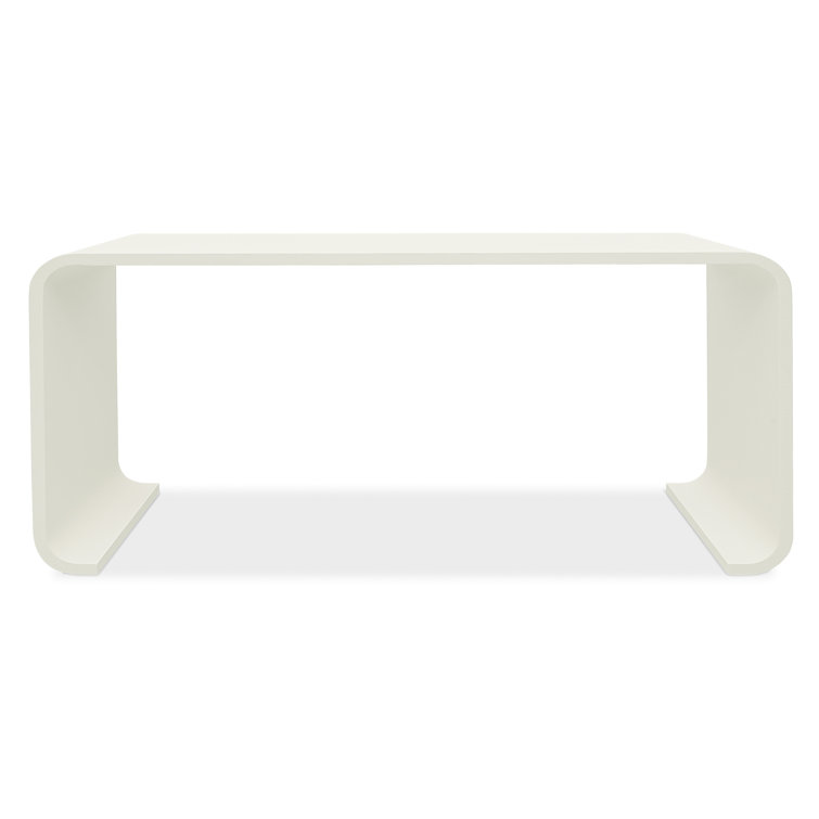 Serenity 64'' White Wood Rectangular Console Table