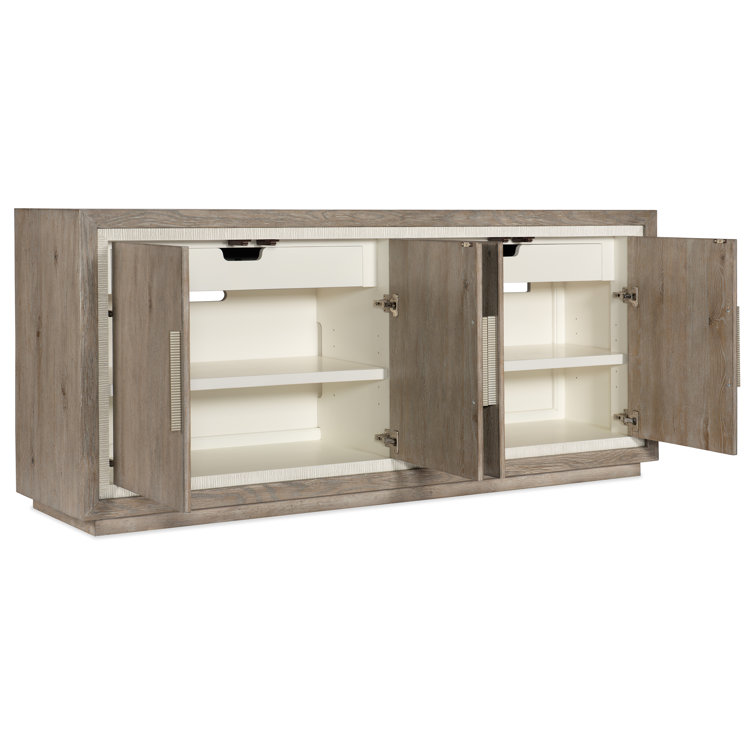 Serenity 78'' Gray Oak Veneer Media Console