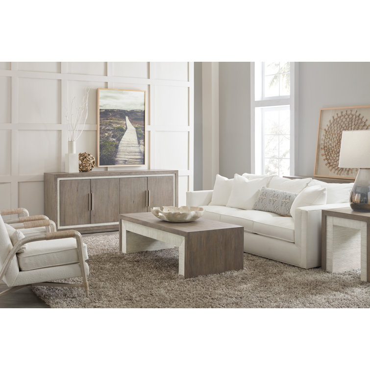 Serenity 78'' Gray Oak Veneer Media Console