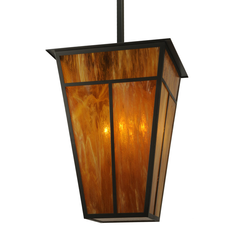 Bronze Globe 6-Light Indoor/Outdoor Glass Chandelier