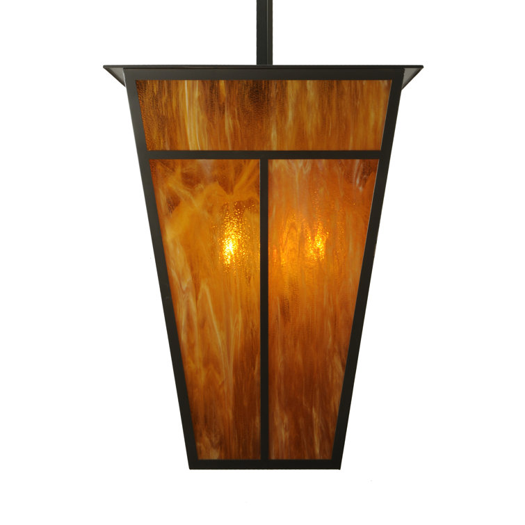 Bronze Globe 6-Light Indoor/Outdoor Glass Chandelier