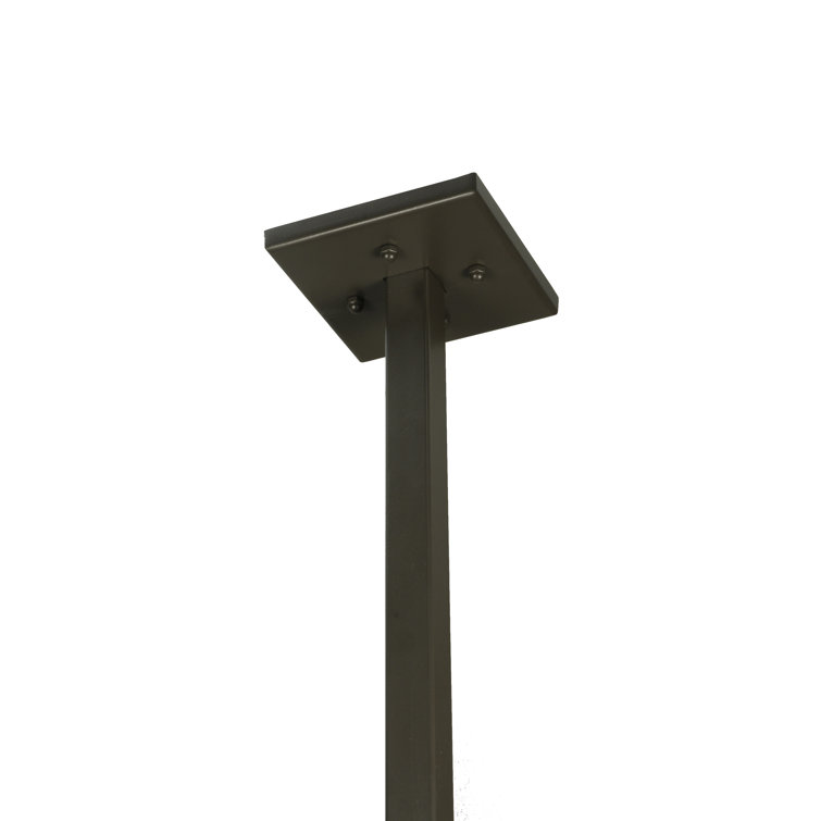 Bronze Globe 6-Light Indoor/Outdoor Glass Chandelier
