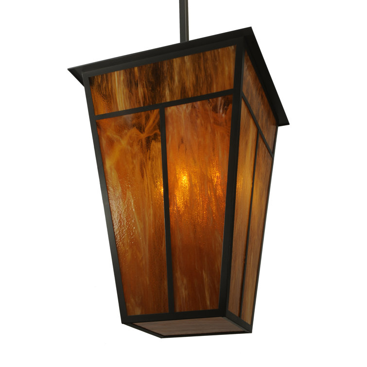 Bronze Globe 6-Light Indoor/Outdoor Glass Chandelier