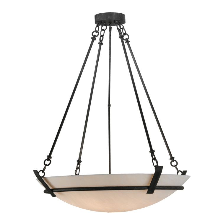 Antique Iron and Glass 36'' LED Pendant Light