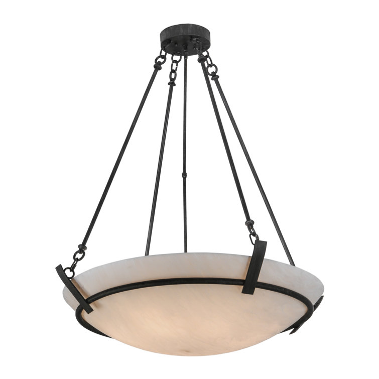 Antique Iron and Glass 36'' LED Pendant Light