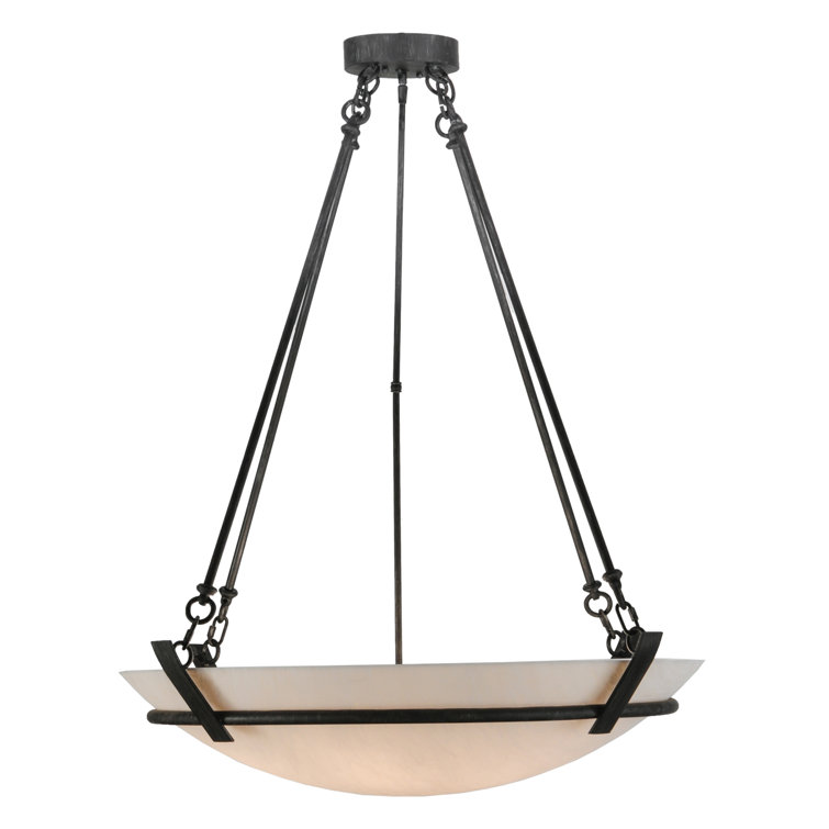 Antique Iron and Glass 36'' LED Pendant Light