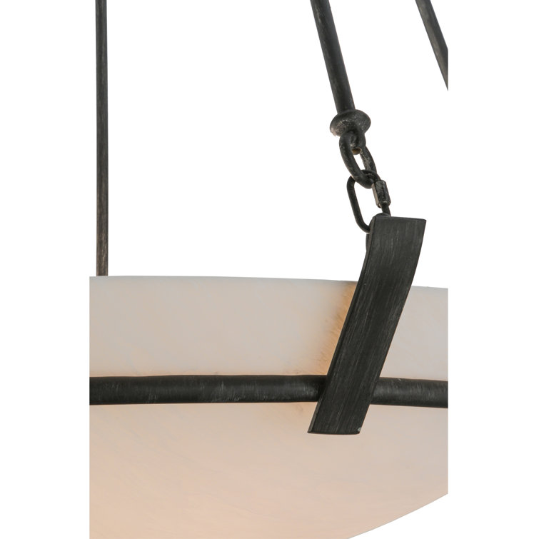 Antique Iron and Glass 36'' LED Pendant Light