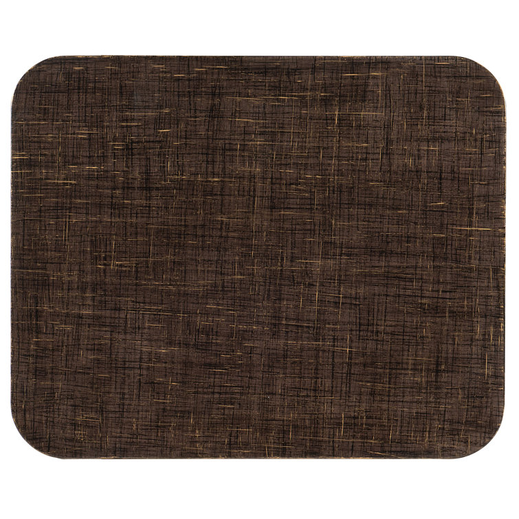 Edmun Dark Wood and Gold Rectangular End Table