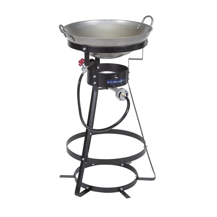 Stansport Black Steel Outdoor Camp Stove with Wok