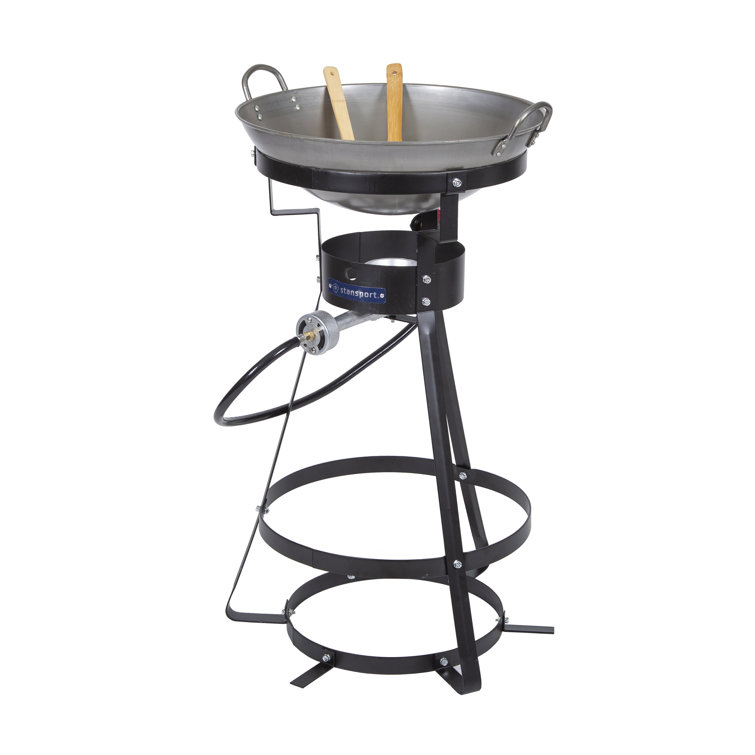 Stansport Black Steel Outdoor Camp Stove with Wok