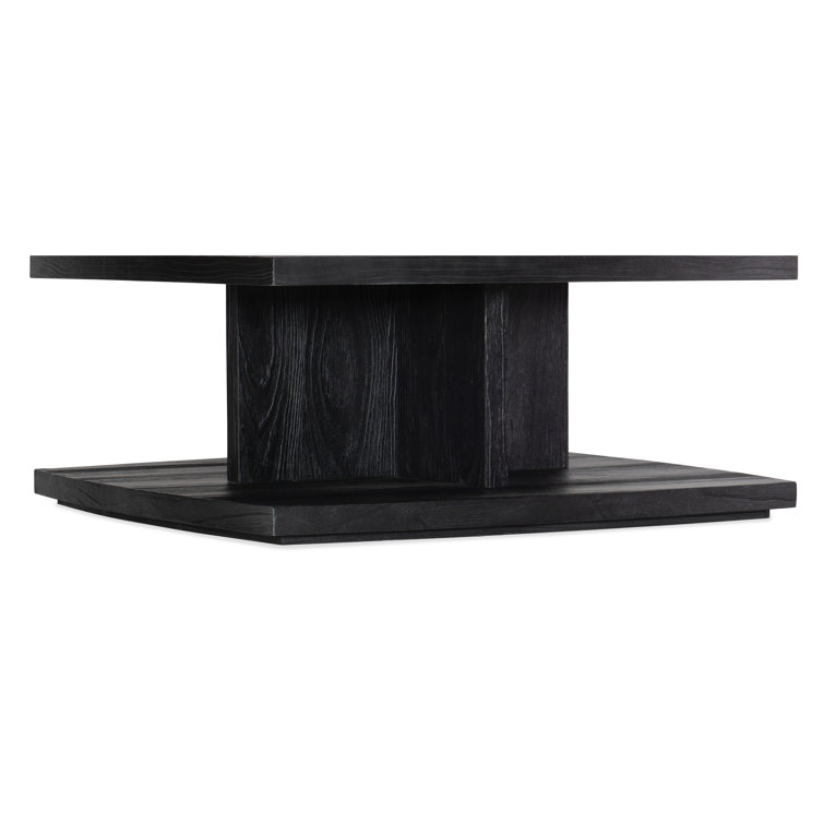 Black Pine Square Coffee Table with Storage