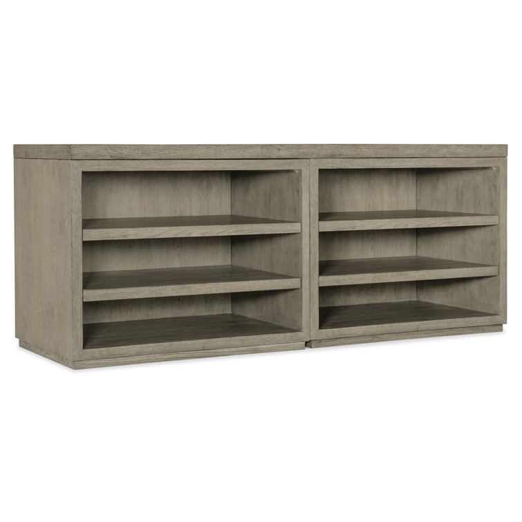 Linville Falls 72'' Gray Oak Home Office Desk Credenza