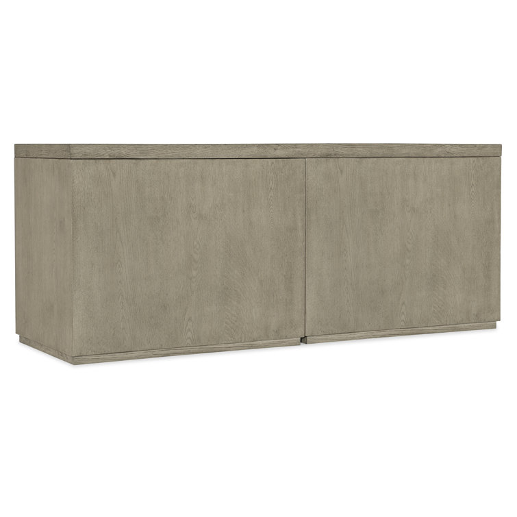 Linville Falls 72'' Gray Oak Home Office Desk Credenza