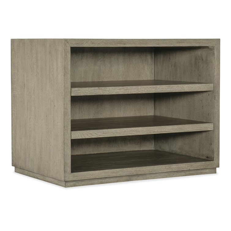 Gray Oak 36'' Adjustable Height Credenza with Shelves