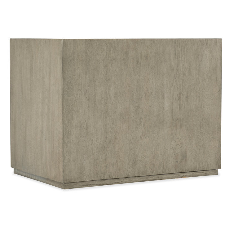Gray Oak 36'' Adjustable Height Credenza with Shelves
