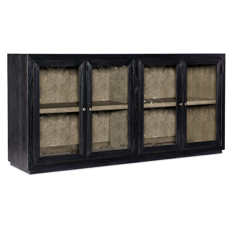 Linville Falls 74'' Black Pine Veneer Server