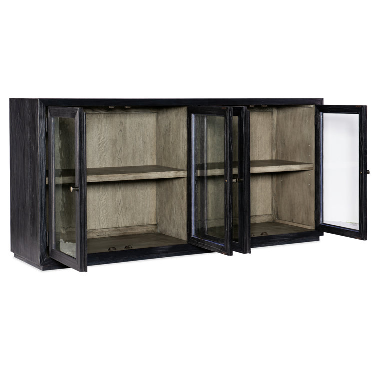Linville Falls 74'' Black Pine Veneer Server