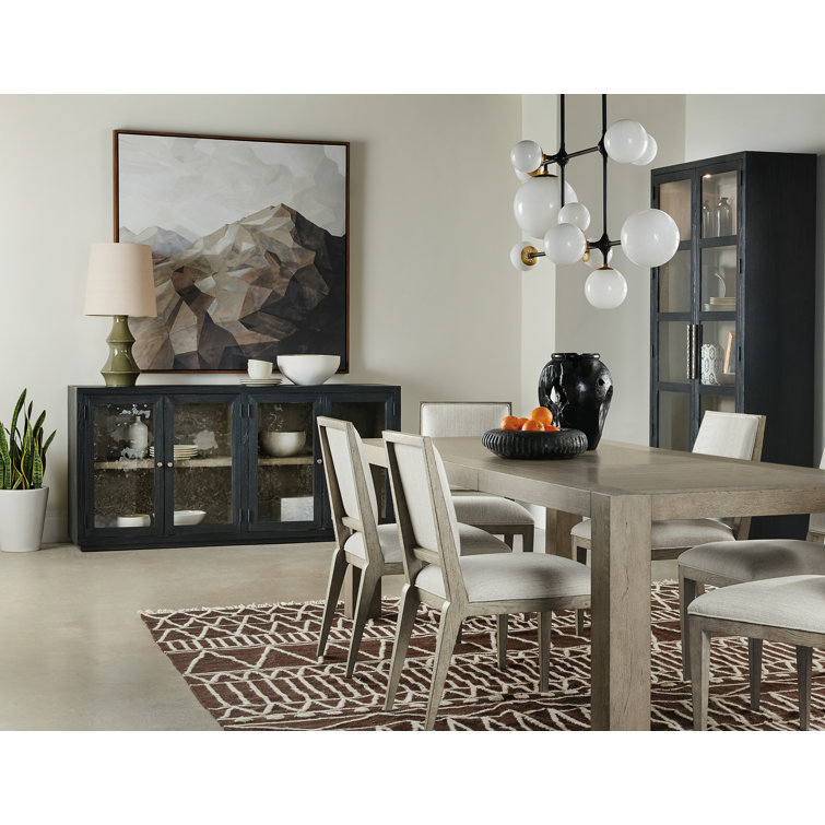 Linville Falls 74'' Black Pine Veneer Server