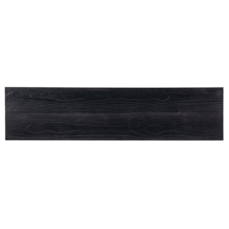 Linville Falls 74'' Black Pine Veneer Server