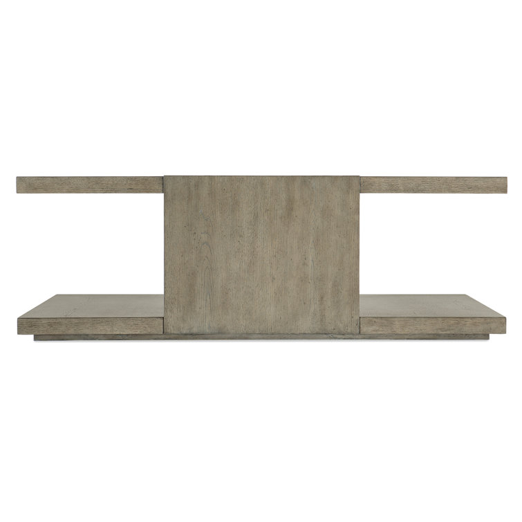 Gray Square Wood Coffee Table with Storage