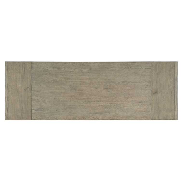 Gray Oak Veneer Extendable Counter Height Dining Table