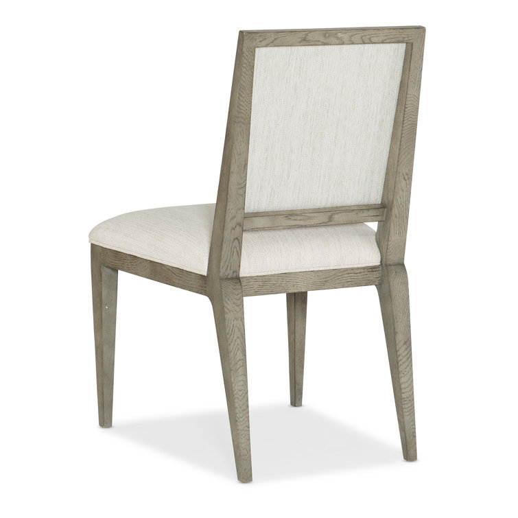 Remington Porcelain Upholstered Side Chair with Medium Wood Frame